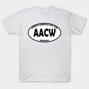 African American Civil War Memorial oval T-Shirt